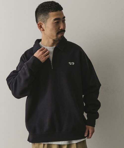 URBAN RESEARCH DOORS / アーバンリサーチ ドアーズ スウェット | 『別注』PENNEYS×DOORS　THE FOX ジップポロスウェット | 詳細4
