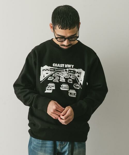 URBAN RESEARCH DOORS / アーバンリサーチ ドアーズ スウェット | TAKESHI WADA プリントスウェット | 詳細3