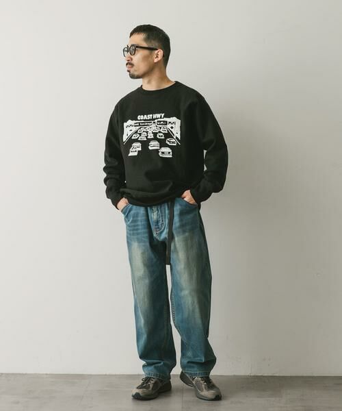 URBAN RESEARCH DOORS / アーバンリサーチ ドアーズ スウェット | TAKESHI WADA プリントスウェット | 詳細4