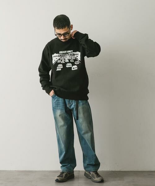 URBAN RESEARCH DOORS / アーバンリサーチ ドアーズ スウェット | TAKESHI WADA プリントスウェット | 詳細5