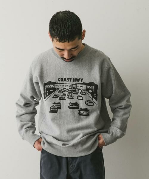 URBAN RESEARCH DOORS / アーバンリサーチ ドアーズ スウェット | TAKESHI WADA プリントスウェット | 詳細11