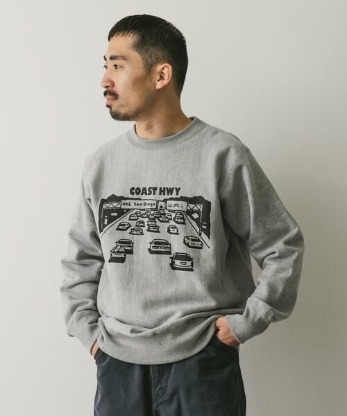 URBAN RESEARCH DOORS / アーバンリサーチ ドアーズ スウェット | TAKESHI WADA プリントスウェット | 詳細12