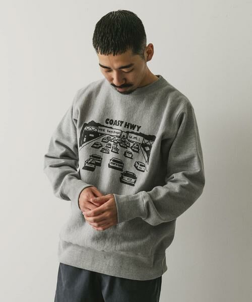 URBAN RESEARCH DOORS / アーバンリサーチ ドアーズ スウェット | TAKESHI WADA プリントスウェット | 詳細13