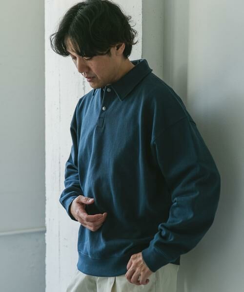 URBAN RESEARCH DOORS / アーバンリサーチ ドアーズ スウェット | 裏毛スウェットポロプルオーバー | 詳細2