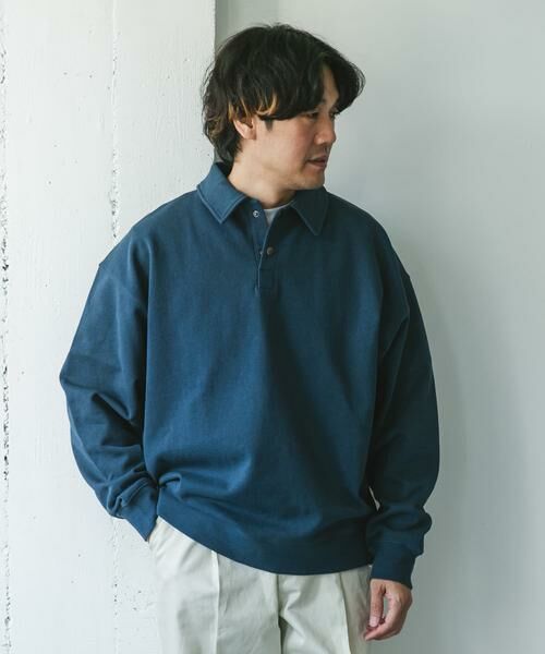 URBAN RESEARCH DOORS / アーバンリサーチ ドアーズ スウェット | 裏毛スウェットポロプルオーバー | 詳細4