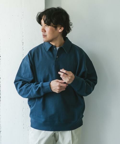 URBAN RESEARCH DOORS / アーバンリサーチ ドアーズ スウェット | 裏毛スウェットポロプルオーバー | 詳細5