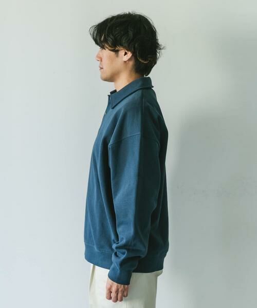 URBAN RESEARCH DOORS / アーバンリサーチ ドアーズ スウェット | 裏毛スウェットポロプルオーバー | 詳細7