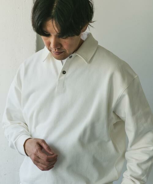 URBAN RESEARCH DOORS / アーバンリサーチ ドアーズ スウェット | 裏毛スウェットポロプルオーバー | 詳細14