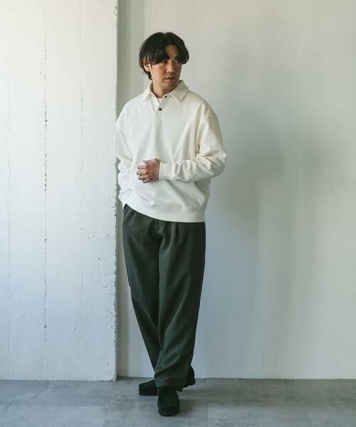 URBAN RESEARCH DOORS / アーバンリサーチ ドアーズ スウェット | 裏毛スウェットポロプルオーバー | 詳細17