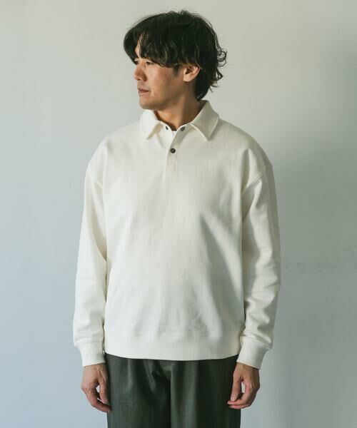 URBAN RESEARCH DOORS / アーバンリサーチ ドアーズ スウェット | 裏毛スウェットポロプルオーバー | 詳細18