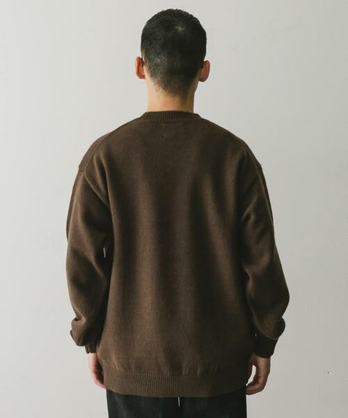 URBAN RESEARCH DOORS / アーバンリサーチ ドアーズ ニット・セーター | 『XLサイズ/WEB限定』チュニジアウール クルーネック ニット | 詳細17