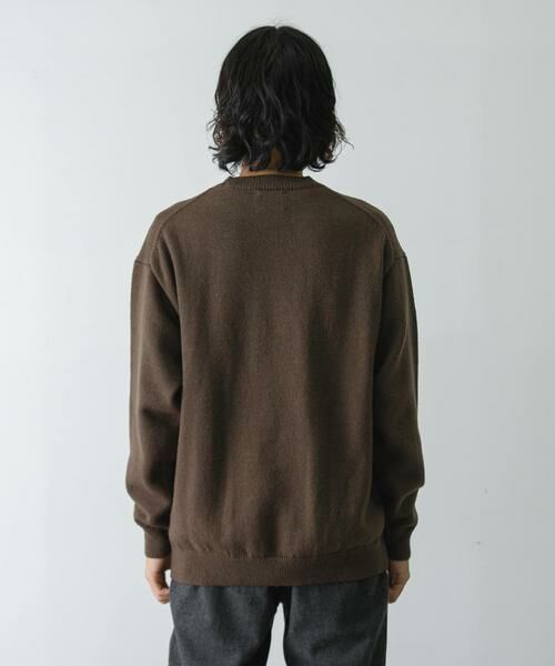 URBAN RESEARCH DOORS / アーバンリサーチ ドアーズ ニット・セーター | 『XLサイズ/WEB限定』チュニジアウール クルーネック ニット | 詳細20