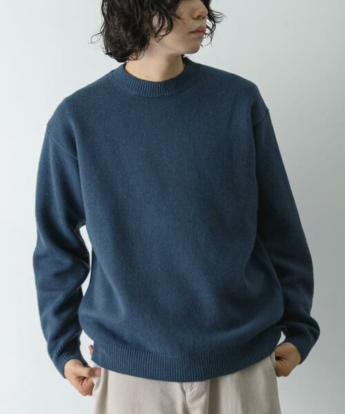 URBAN RESEARCH DOORS / アーバンリサーチ ドアーズ ニット・セーター | 『XLサイズ/WEB限定』チュニジアウール クルーネック ニット | 詳細24