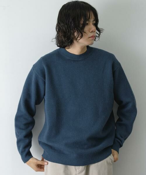 URBAN RESEARCH DOORS / アーバンリサーチ ドアーズ ニット・セーター | 『XLサイズ/WEB限定』チュニジアウール クルーネック ニット | 詳細25
