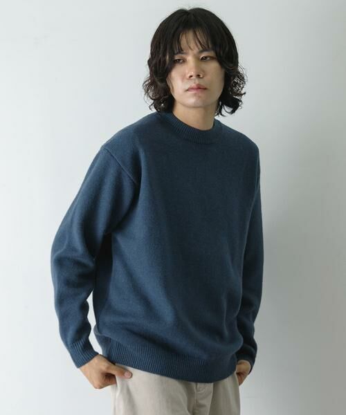 URBAN RESEARCH DOORS / アーバンリサーチ ドアーズ ニット・セーター | 『XLサイズ/WEB限定』チュニジアウール クルーネック ニット | 詳細26
