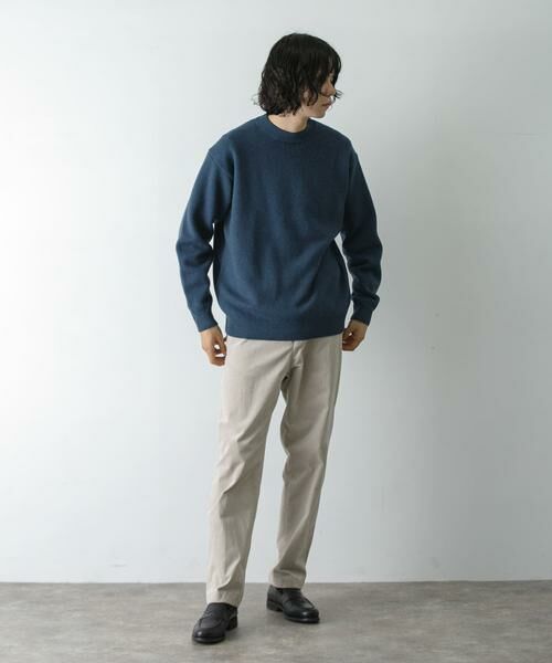 URBAN RESEARCH DOORS / アーバンリサーチ ドアーズ ニット・セーター | 『XLサイズ/WEB限定』チュニジアウール クルーネック ニット | 詳細27