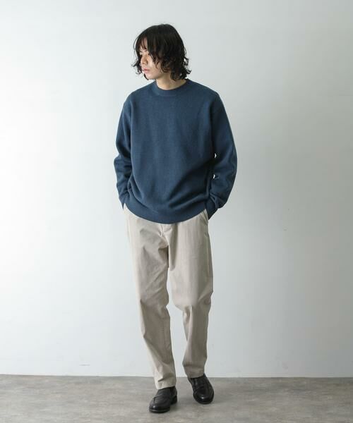 URBAN RESEARCH DOORS / アーバンリサーチ ドアーズ ニット・セーター | 『XLサイズ/WEB限定』チュニジアウール クルーネック ニット | 詳細28