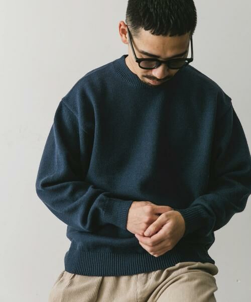 URBAN RESEARCH DOORS / アーバンリサーチ ドアーズ ニット・セーター | 『XLサイズ/WEB限定』チュニジアウール クルーネック ニット | 詳細29