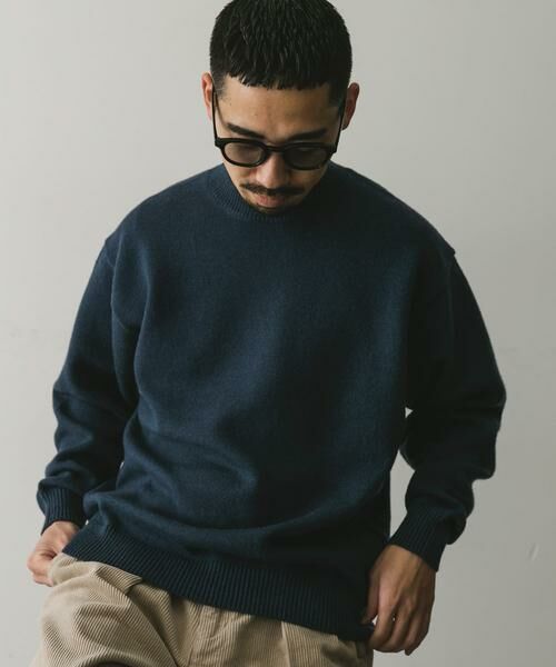 URBAN RESEARCH DOORS / アーバンリサーチ ドアーズ ニット・セーター | 『XLサイズ/WEB限定』チュニジアウール クルーネック ニット | 詳細30