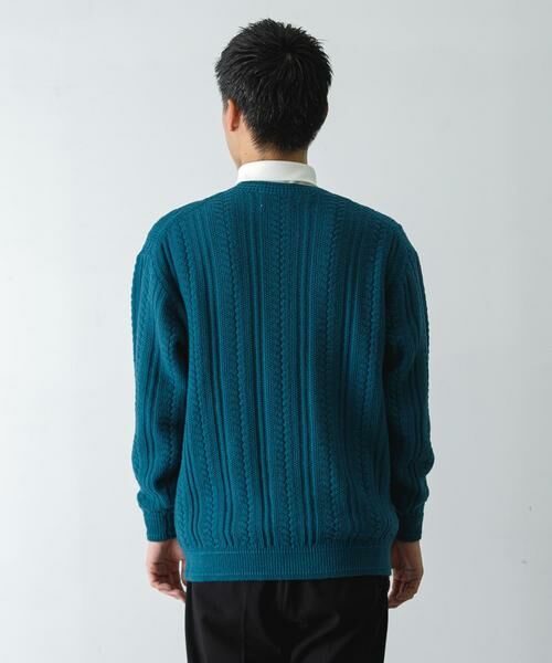 URBAN RESEARCH DOORS / アーバンリサーチ ドアーズ ニット・セーター | チュニジアウール ケーブル ニット | 詳細22