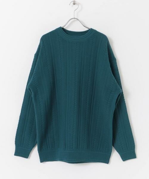URBAN RESEARCH DOORS / アーバンリサーチ ドアーズ ニット・セーター | チュニジアウール ケーブル ニット | 詳細23