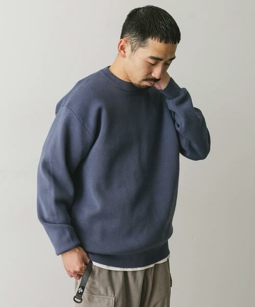 URBAN RESEARCH DOORS / アーバンリサーチ ドアーズ ニット・セーター | 『洗濯可』ミラノリブ クルーネックニット | 詳細2