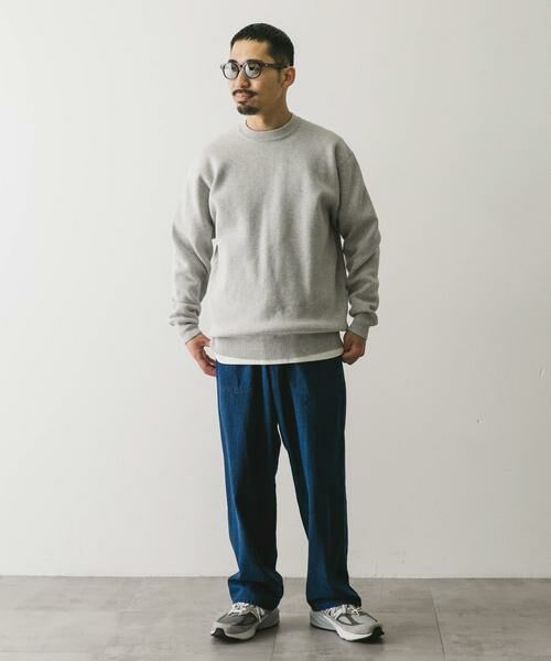 URBAN RESEARCH DOORS / アーバンリサーチ ドアーズ ニット・セーター | 『洗濯可』ミラノリブ クルーネックニット | 詳細16