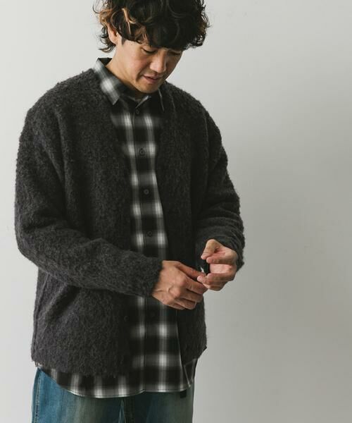 URBAN RESEARCH DOORS / アーバンリサーチ ドアーズ カーディガン・ボレロ | MIXカラー ヘアリーニットカーディガン | 詳細23