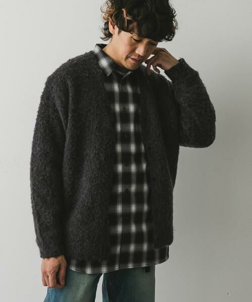 URBAN RESEARCH DOORS / アーバンリサーチ ドアーズ カーディガン・ボレロ | MIXカラー ヘアリーニットカーディガン | 詳細24