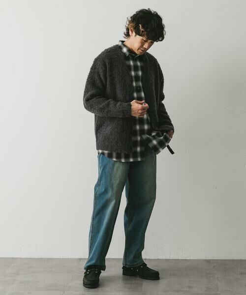 URBAN RESEARCH DOORS / アーバンリサーチ ドアーズ カーディガン・ボレロ | MIXカラー ヘアリーニットカーディガン | 詳細27