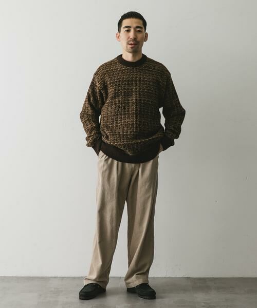 URBAN RESEARCH DOORS / アーバンリサーチ ドアーズ ニット・セーター | ツイードライク ジャガードニット | 詳細11