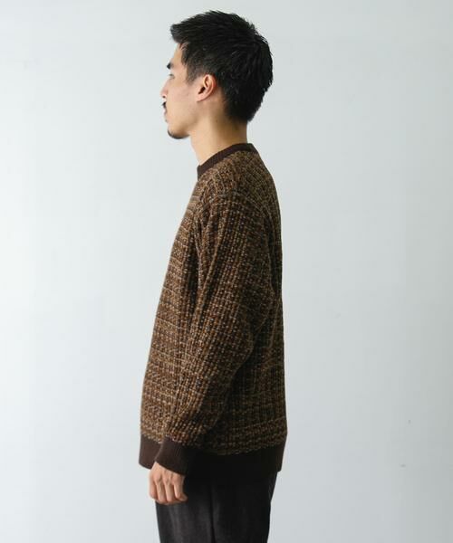 URBAN RESEARCH DOORS / アーバンリサーチ ドアーズ ニット・セーター | ツイードライク ジャガードニット | 詳細16