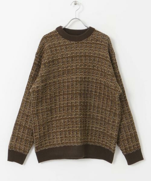 URBAN RESEARCH DOORS / アーバンリサーチ ドアーズ ニット・セーター | ツイードライク ジャガードニット | 詳細18