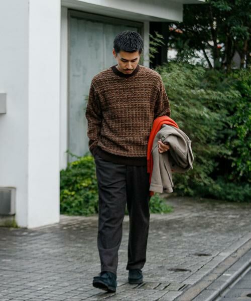 URBAN RESEARCH DOORS / アーバンリサーチ ドアーズ ニット・セーター | ツイードライク ジャガードニット | 詳細5