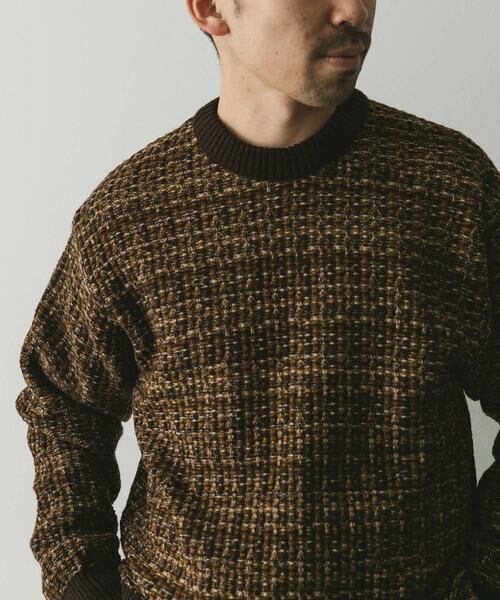 URBAN RESEARCH DOORS / アーバンリサーチ ドアーズ ニット・セーター | ツイードライク ジャガードニット | 詳細6