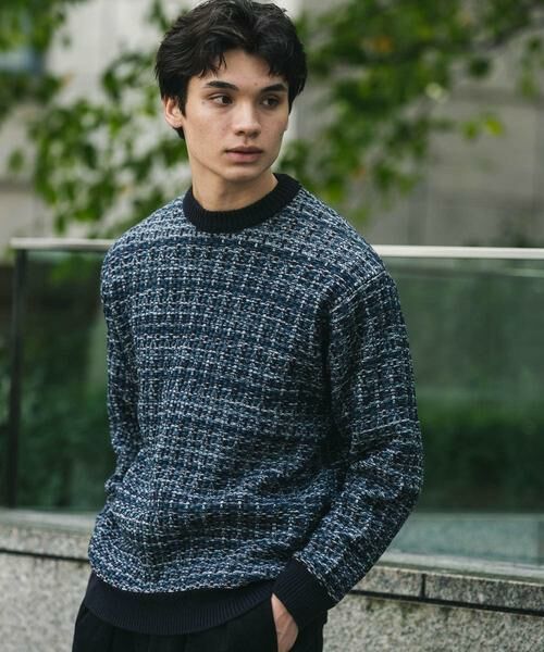 URBAN RESEARCH DOORS / アーバンリサーチ ドアーズ ニット・セーター | ツイードライク ジャガードニット | 詳細22