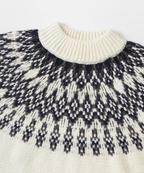 URBAN RESEARCH DOORS / アーバンリサーチ ドアーズ ニット・セーター | 求心柄モックネックニット | 詳細25
