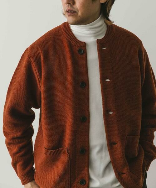 URBAN RESEARCH DOORS / アーバンリサーチ ドアーズ カーディガン・ボレロ | 『XLサイズ/WEB限定』ハミルトンウールガーターカーディガン | 詳細2