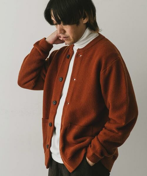 URBAN RESEARCH DOORS / アーバンリサーチ ドアーズ カーディガン・ボレロ | 『XLサイズ/WEB限定』ハミルトンウールガーターカーディガン | 詳細3