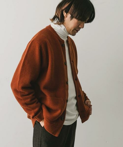 URBAN RESEARCH DOORS / アーバンリサーチ ドアーズ カーディガン・ボレロ | 『XLサイズ/WEB限定』ハミルトンウールガーターカーディガン | 詳細4