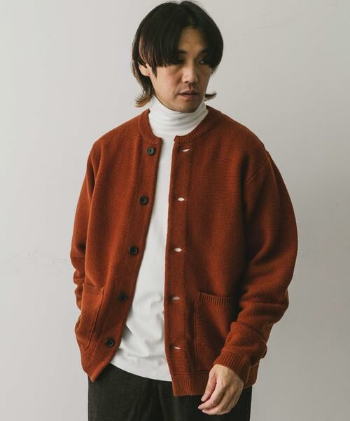URBAN RESEARCH DOORS / アーバンリサーチ ドアーズ カーディガン・ボレロ | 『XLサイズ/WEB限定』ハミルトンウールガーターカーディガン | 詳細5