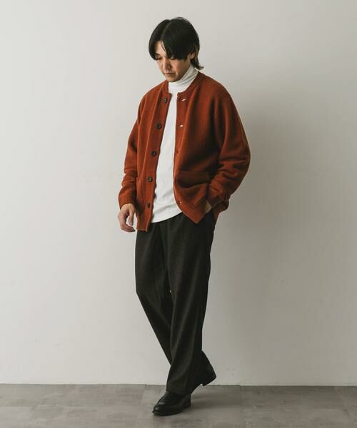 URBAN RESEARCH DOORS / アーバンリサーチ ドアーズ カーディガン・ボレロ | 『XLサイズ/WEB限定』ハミルトンウールガーターカーディガン | 詳細9