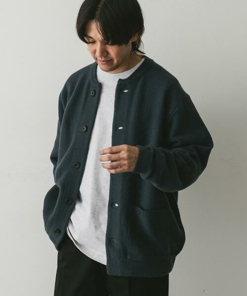 URBAN RESEARCH DOORS / アーバンリサーチ ドアーズ カーディガン・ボレロ | 『XLサイズ/WEB限定』ハミルトンウールガーターカーディガン | 詳細17