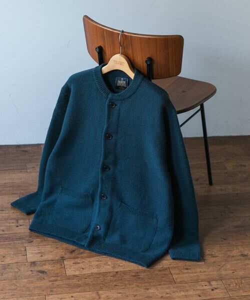 URBAN RESEARCH DOORS/アーバンリサーチ ドアーズ 『XLサイズ/WEB限定』ハミルトンウールガーターカーディガン ブルー系その他 M