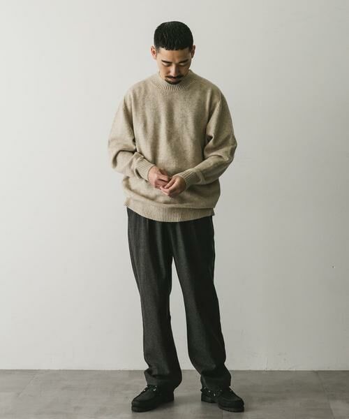 URBAN RESEARCH DOORS / アーバンリサーチ ドアーズ ニット・セーター | ウール混もちもちハイネックニット | 詳細29
