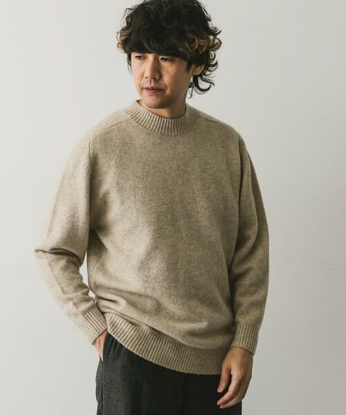 URBAN RESEARCH DOORS / アーバンリサーチ ドアーズ ニット・セーター | ウール混もちもちハイネックニット | 詳細20