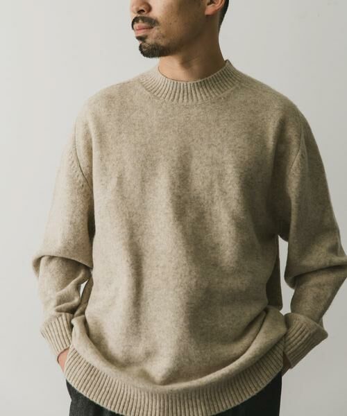 URBAN RESEARCH DOORS / アーバンリサーチ ドアーズ ニット・セーター | ウール混もちもちハイネックニット | 詳細24