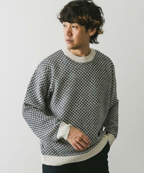 URBAN RESEARCH DOORS / アーバンリサーチ ドアーズ ニット・セーター | 変形バーズアイニットプルオーバー | 詳細3