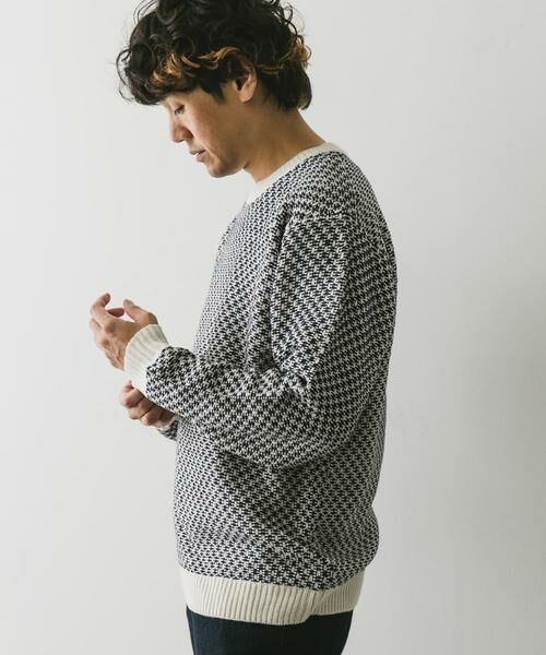 URBAN RESEARCH DOORS / アーバンリサーチ ドアーズ ニット・セーター | 変形バーズアイニットプルオーバー | 詳細5