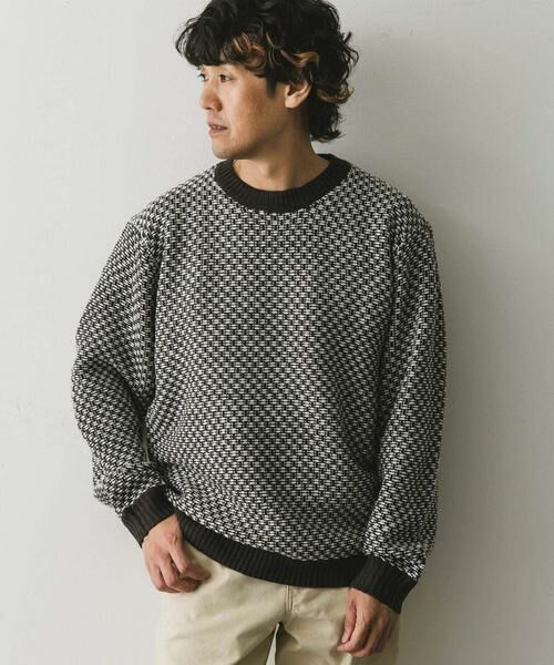 URBAN RESEARCH DOORS / アーバンリサーチ ドアーズ ニット・セーター | 変形バーズアイニットプルオーバー | 詳細13